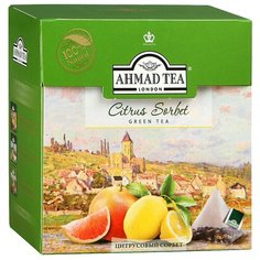 Чай зеленый Ahmad tea Citrus sorbet в пирамидках, 20 шт.