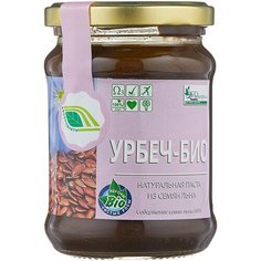 Биопродукты Урбеч натуральная паста из семян льна органического, 280 г