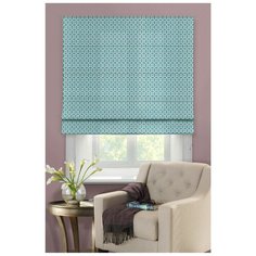 Римская штора Эскар Линза (синий), 80х160 см