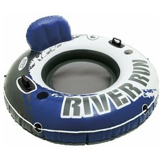 Ватрушка Intex River Run 1 135x135 см черный/синий
