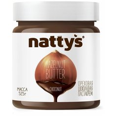 Nattys Шоколадная ореховая паста-крем Choconut с какао и мёдом, 525 г