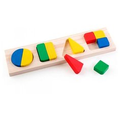 Рамка-вкладыш Томик Геометрия Большая (322), 10 дет.