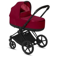 Универсальная коляска Cybex Priam III (2 в 1), true red/matte black, цвет шасси: черный