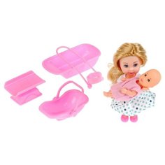 Набор кукол Карапуз Машенька и младшая сестренка, 5 и 2 см, MARY005-GB-BB