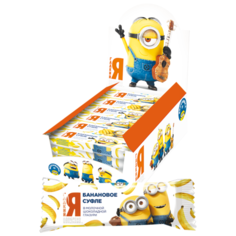 Батончик Московская ореховая компания "Миньоны" банановое суфле, 30 г, коробка, 18 шт.