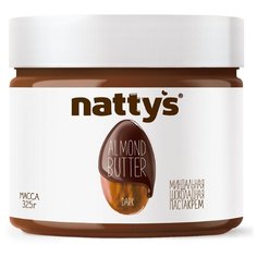 Nattys Паста миндальная Dark с какао и мёдом, 325 г