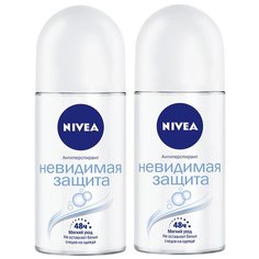 Nivea антиперспирант, ролик, Невидимая защита, 2 шт, 50 мл