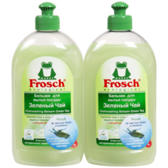 Frosch Набор бальзамов для мытья посуды Зелёный чай, 2 шт, 0.5 л