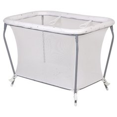 Манеж Polini Классика белый/серый/french teddy