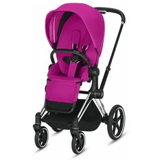 Прогулочная коляска Cybex Priam III, fancy pink/chrome/black, цвет шасси: серебристый