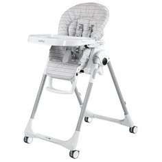 Стульчик для кормления Peg-Perego Prima Pappa Follow Me ПВХ, Linear Grey