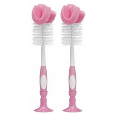 Dr. Browns Ершик для бутылочек 2 шт., розовый