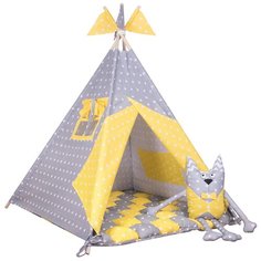 Палатка ВИГВАМиЯ базовый с бомбоном, солнечный домик