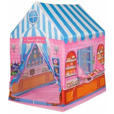Палатка BONDIBON Веселые игры Магазин ВВ4480, розовый/голубой