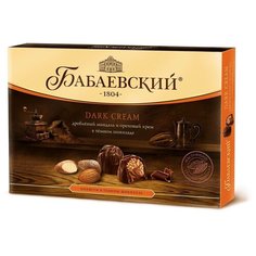 Набор конфет Бабаевский Dark Cream дробленый миндаль и ореховый крем 200 г