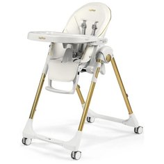 Стульчик для кормления Peg-Perego Prima Pappa Follow Me экокожа, gold