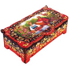 Набор конфет Кремлина Кремлинка вишенка в резной шкатулке с замком 150 г