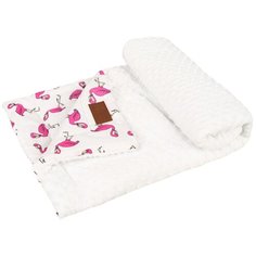 Плед Amarobaby Растем вместе 85х95 см фламинго