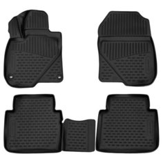 Комплект ковриков салона ELEMENT 3D1840210k для Honda CR-V 4 шт. черный