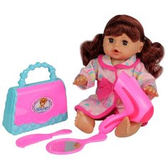 Кукла озвученная Наша игрушка Маленькая мама 31 см с предметами 645350