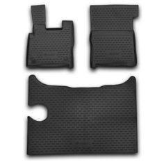 Комплект ковриков салона ELEMENT NLC.88.01.210k для DAF XF 3 шт. чёрный