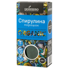 Спирулина POLEZZNO, порошок, картонная коробка, 100 г