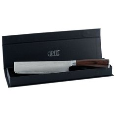 Нож-топорик GIPFEL Накири, лезвие 18 см, серебристый/коричневый