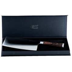 Нож-топорик GIPFEL 8470, лезвие 19 см, серебристый/коричневый