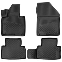 Комплект ковриков салона ELEMENT 3D01995210 для Hyundai Santa Fe 4 шт. черный