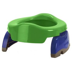 Potette Plus горшок дорожный 2 in 1 + 10 сменных пакетов зеленый/синий