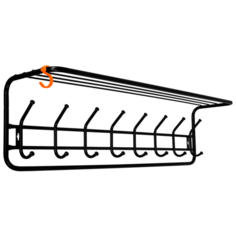 Вешалка ЗМИ ВСП 169 черный