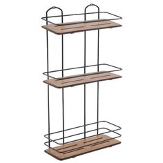 Этажерка настенная Tekno-tel BK077 коричневый/черный