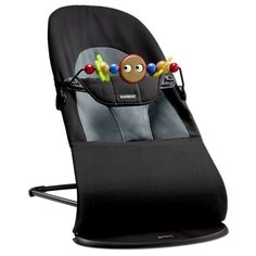 Шезлонг BabyBjorn Balance Soft (хлопок набор) черный/серый