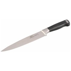 Нож для нарезки мяса или рыбы GIPFEL Professional Line, лезвие 18 см, черный