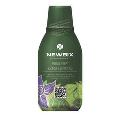 Живая хлорелла NEWBIX, концентрат, стеклянная бутылка, 250 мл