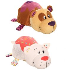 Мягкая игрушка 1 TOY Вывернушка Ням-Ням Панда-Кошечка с ароматом 35 см