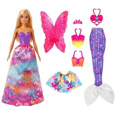 Набор игровой Barbie Дримтопия 3 в 1 кукла+аксессуары, GJK40