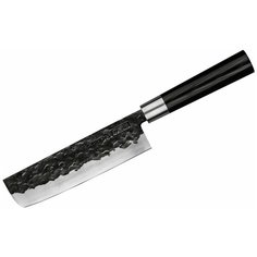 Нож-топорик Samura накири Blacksmith, лезвие 16.8 см, черный