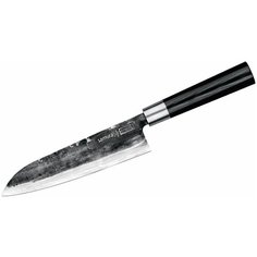 Нож сантоку Samura Super 5, лезвие 18.2 см, черный