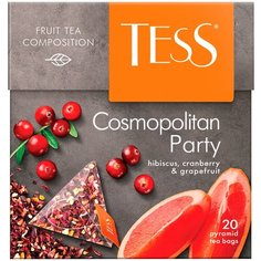 Чайный напиток красный Tess Cosmopolitan party в пирамидках, 20 шт.