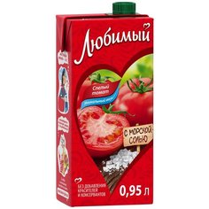 Нектар Любимый Томат с морской солью, с крышкой, 0.95 л