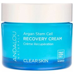 Andalou Naturals Clear Skin Argan Stem Cell Recovery Cream Крем Ночной восстанавливающий для лица, 50 г