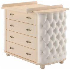 Пеленальный комод Гандылян Тиффани декор пуговицы пеленальный слоновая кость