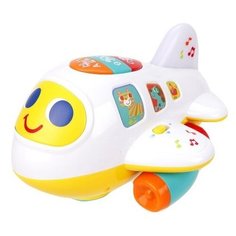Развивающая игрушка Play Smart Расти, малыш Крошка самолет 7724, белый/желтый/зеленый