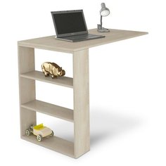 Компьютерный стол MfMaster Рикс-5, ШхГ: 110х60 см, цвет: дуб молочный МФ Мастер