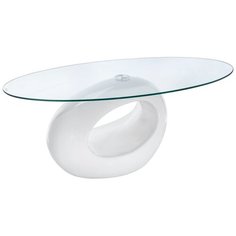 Столик журнальный Woodville Orfeo, ДхШ: 110 х 60 см, белый