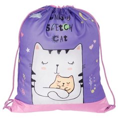 ArtSpace Мешок для обуви Funny kitty (СДС_31678) сиреневый/розовый