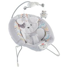 Шезлонг Fisher-Price Плюшевый щенок (GWD50) серый