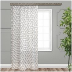 Тюль Witerra Forms 0117 на ленте 260 см 1 шт. серый