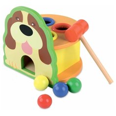 Стучалка Mapacha Веселый щенок 76819 оранжевый/желтый/зеленый/синий